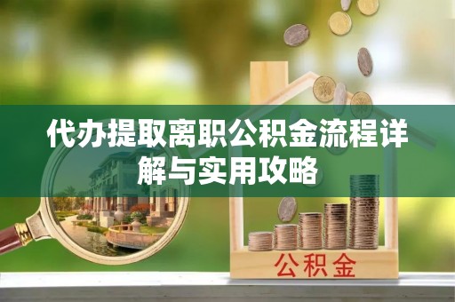 杨梅代办提取离职公积金流程详解与实用攻略