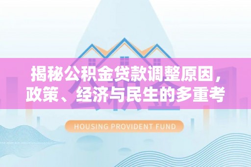 杨梅揭秘公积金贷款调整原因，政策、经济与民生的多重考量
