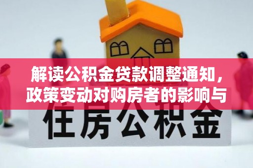 杨梅解读公积金贷款调整通知，政策变动对购房者的影响与应对策略