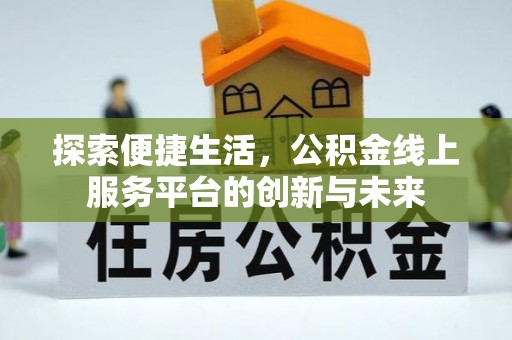 杨梅探索便捷生活，公积金线上服务平台的创新与未来