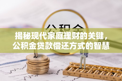 杨梅揭秘现代家庭理财的关键，公积金贷款偿还方式的智慧选择