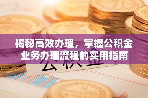 杨梅揭秘高效办理，掌握公积金业务办理流程的实用指南