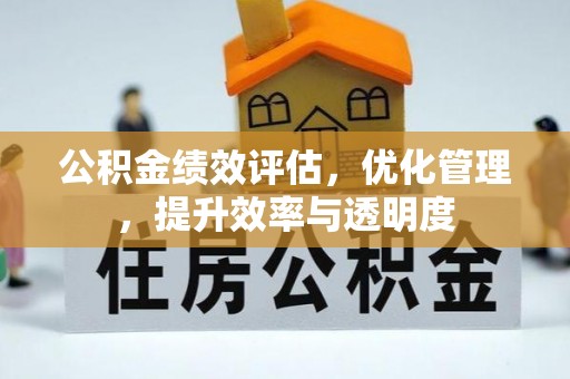 杨梅公积金绩效评估，优化管理，提升效率与透明度