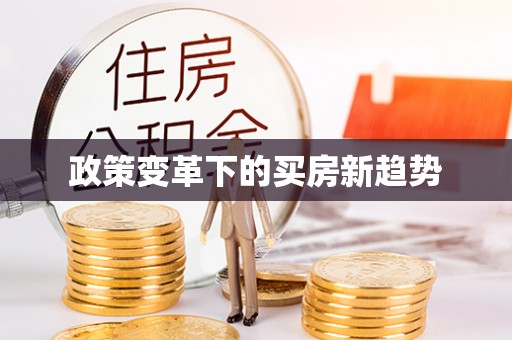 杨梅政策变革下的买房新趋势