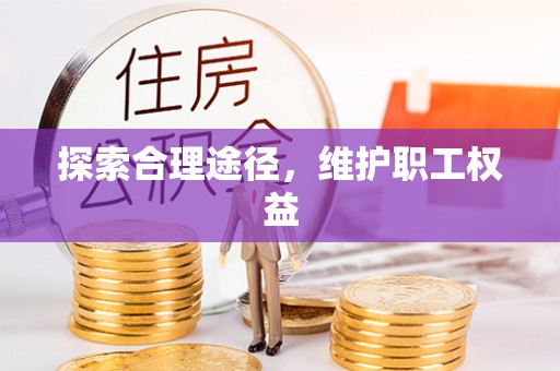 杨梅探索合理途径，维护职工权益