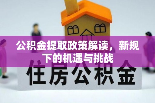 杨梅公积金提取政策解读，新规下的机遇与挑战