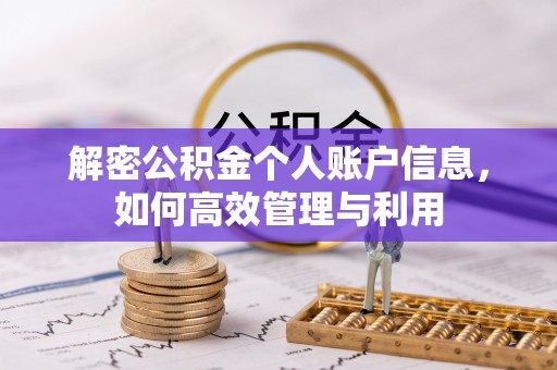 杨梅解密公积金个人账户信息，如何高效管理与利用