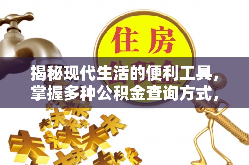 杨梅揭秘现代生活的便利工具，掌握多种公积金查询方式，让财富管理更轻松