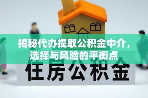 杨梅揭秘代办提取公积金中介，选择与风险的平衡点