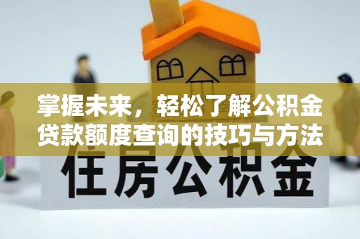 杨梅掌握未来，轻松了解公积金贷款额度查询的技巧与方法