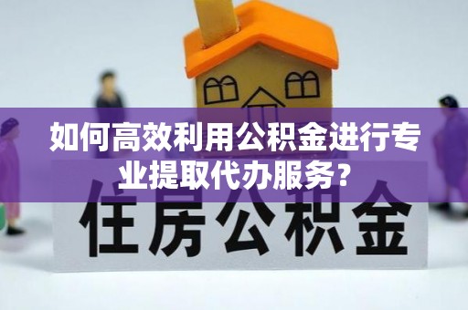 杨梅如何高效利用公积金进行专业提取代办服务？
